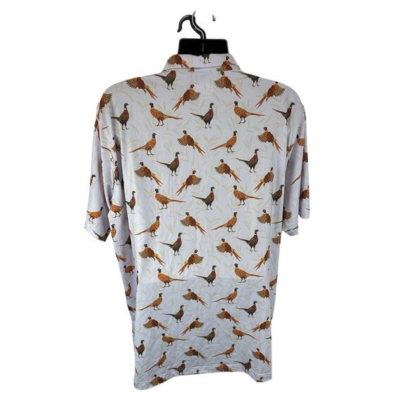 Waggle Golf Polo Pheasants Print Size 3XL Performance Stretch - Picture 2 of 9